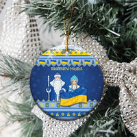 Ukraine Christmas Ceramic Ornament Ded Moroz And Snegurochka - Wonder Print Shop