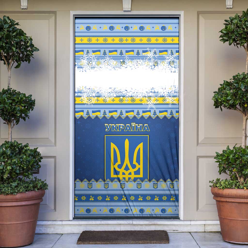 Ukraine Christmas Door Cover Ded Moroz And Snegurochka - Wonder Print Shop