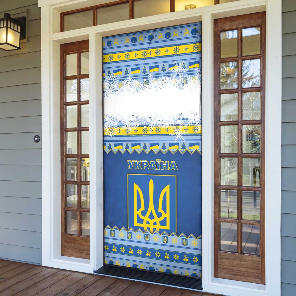 Ukraine Christmas Door Cover Ded Moroz And Snegurochka - Wonder Print Shop