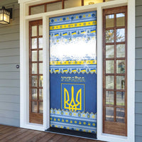 Ukraine Christmas Door Cover Ded Moroz And Snegurochka - Wonder Print Shop