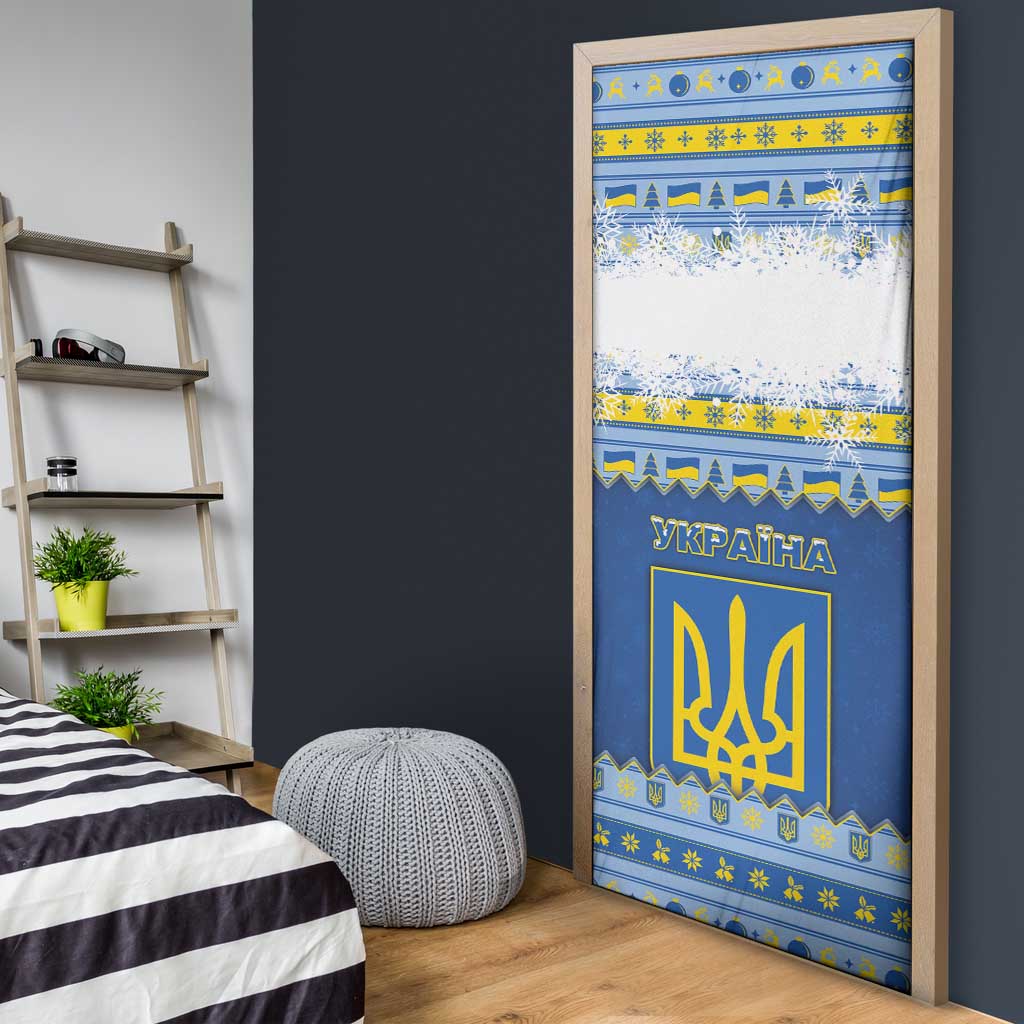 Ukraine Christmas Door Cover Ded Moroz And Snegurochka - Wonder Print Shop