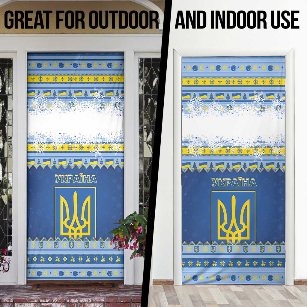 Ukraine Christmas Door Cover Ded Moroz And Snegurochka - Wonder Print Shop