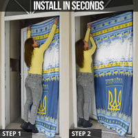 Ukraine Christmas Door Cover Ded Moroz And Snegurochka - Wonder Print Shop