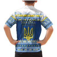 Ukraine Christmas Family Matching Mermaid Dress and Hawaiian Shirt Ded Moroz And Snegurochka - Wonder Print Shop