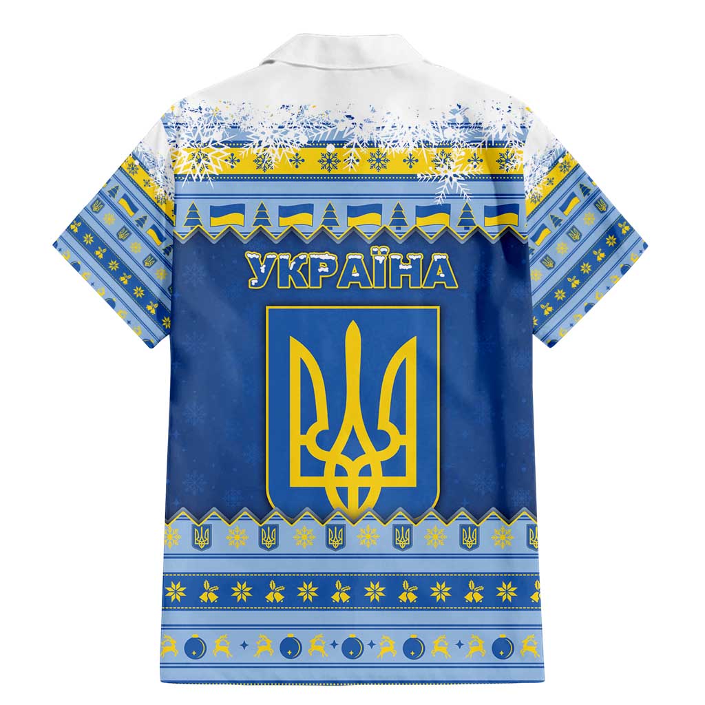Ukraine Christmas Family Matching Mermaid Dress and Hawaiian Shirt Ded Moroz And Snegurochka - Wonder Print Shop