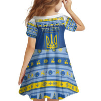 Ukraine Christmas Family Matching Off Shoulder Maxi Dress and Hawaiian Shirt Ded Moroz And Snegurochka - Wonder Print Shop