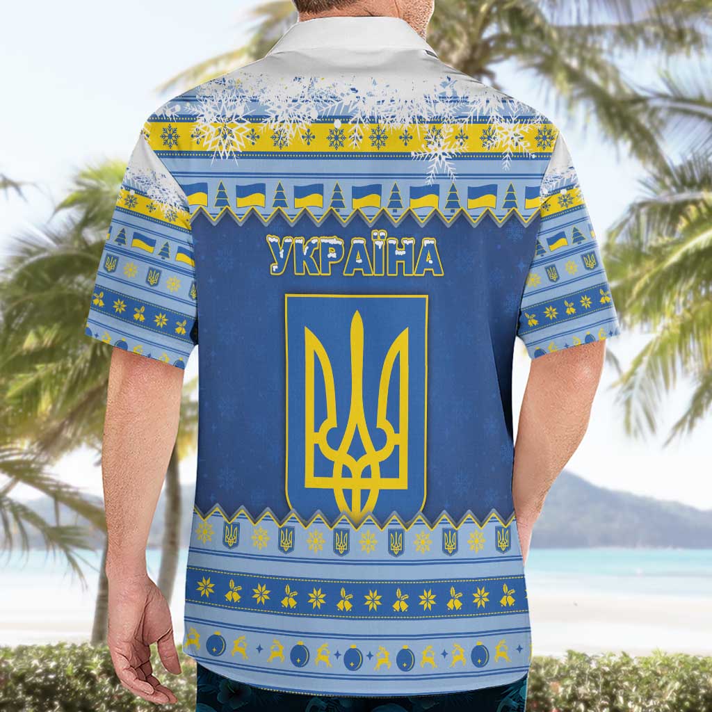 Ukraine Christmas Hawaiian Shirt Ded Moroz And Snegurochka - Wonder Print Shop