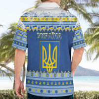 Ukraine Christmas Hawaiian Shirt Ded Moroz And Snegurochka - Wonder Print Shop