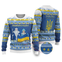 Ukraine Christmas Ugly Christmas Sweater Ded Moroz And Snegurochka - Wonder Print Shop
