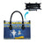 Ukraine Christmas Leather Bag Ded Moroz And Snegurochka - Wonder Print Shop
