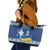 Ukraine Christmas Leather Tote Bag Ded Moroz And Snegurochka - Wonder Print Shop