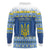 Ukraine Christmas Long Sleeve Polo Shirt Ded Moroz And Snegurochka - Wonder Print Shop