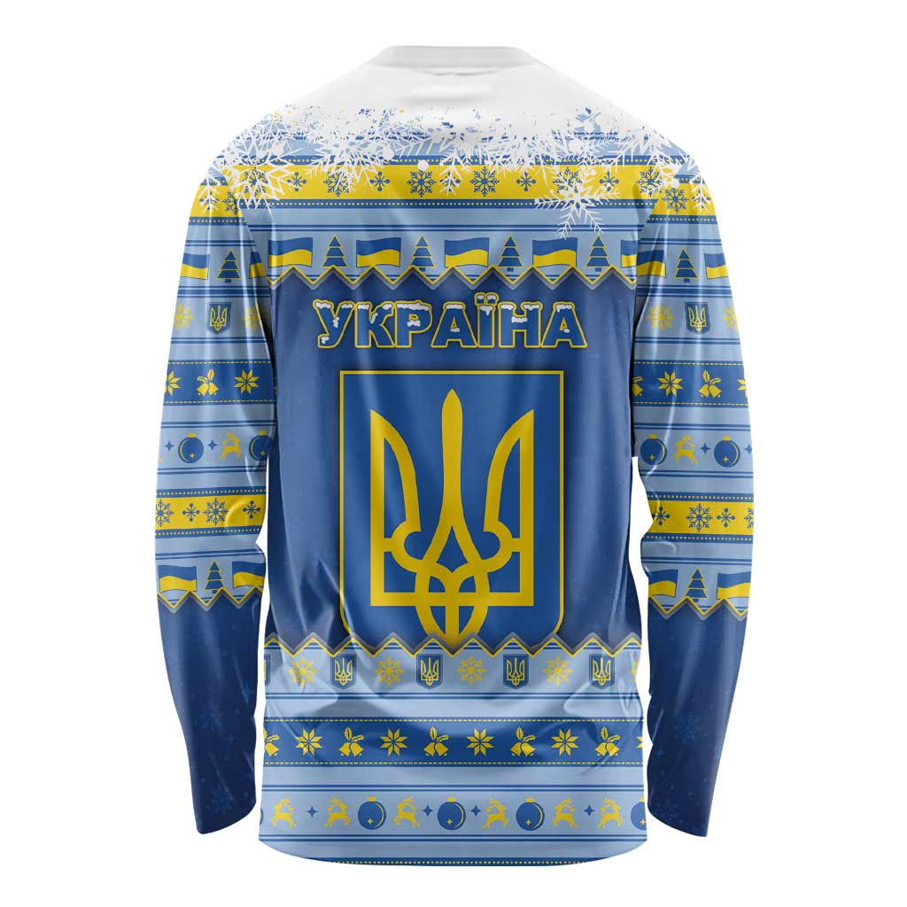 Ukraine Christmas Long Sleeve Shirt Ded Moroz And Snegurochka - Wonder Print Shop