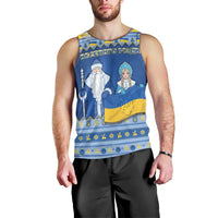 Ukraine Christmas Men Tank Top Ded Moroz And Snegurochka - Wonder Print Shop