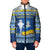 Ukraine Christmas Padded Jacket Ded Moroz And Snegurochka - Wonder Print Shop