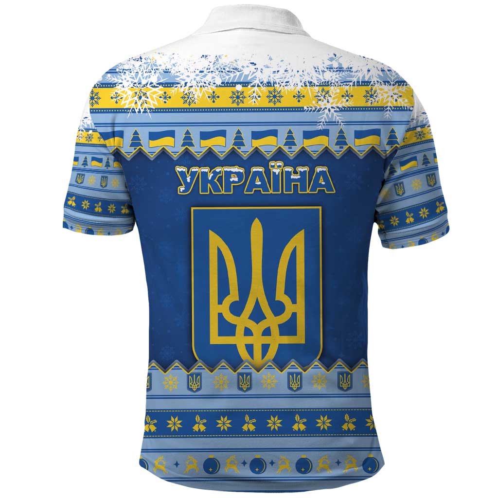Ukraine Christmas Polo Shirt Ded Moroz And Snegurochka - Wonder Print Shop