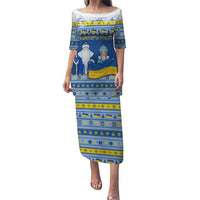 Ukraine Christmas Puletasi Ded Moroz And Snegurochka - Wonder Print Shop