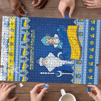 Ukraine Christmas Puzzle Ded Moroz And Snegurochka - Wonder Print Shop
