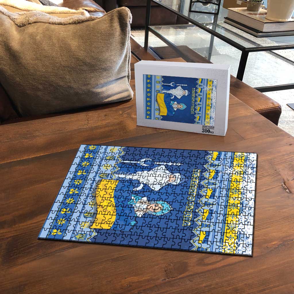 Ukraine Christmas Puzzle Ded Moroz And Snegurochka - Wonder Print Shop