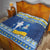 Ukraine Christmas Quilt Ded Moroz And Snegurochka - Wonder Print Shop