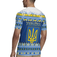 Ukraine Christmas Rugby Jersey Ded Moroz And Snegurochka - Wonder Print Shop