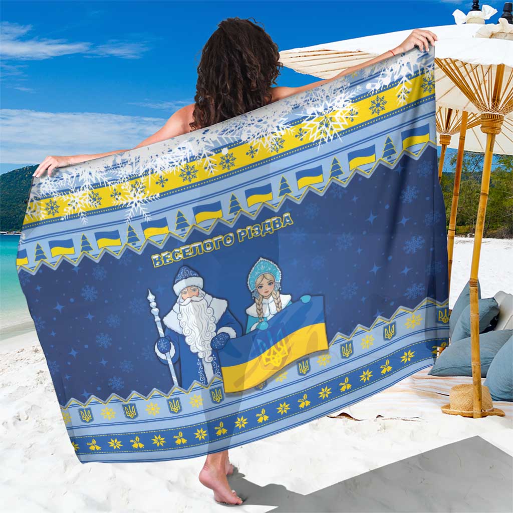 Ukraine Christmas Sarong Ded Moroz And Snegurochka - Wonder Print Shop