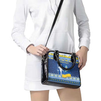 Ukraine Christmas Shoulder Handbag Ded Moroz And Snegurochka - Wonder Print Shop