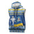 Ukraine Christmas Sleeveless Zip Hoodie Ded Moroz And Snegurochka - Wonder Print Shop