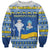 Ukraine Christmas Sweatshirt Ded Moroz And Snegurochka - Wonder Print Shop