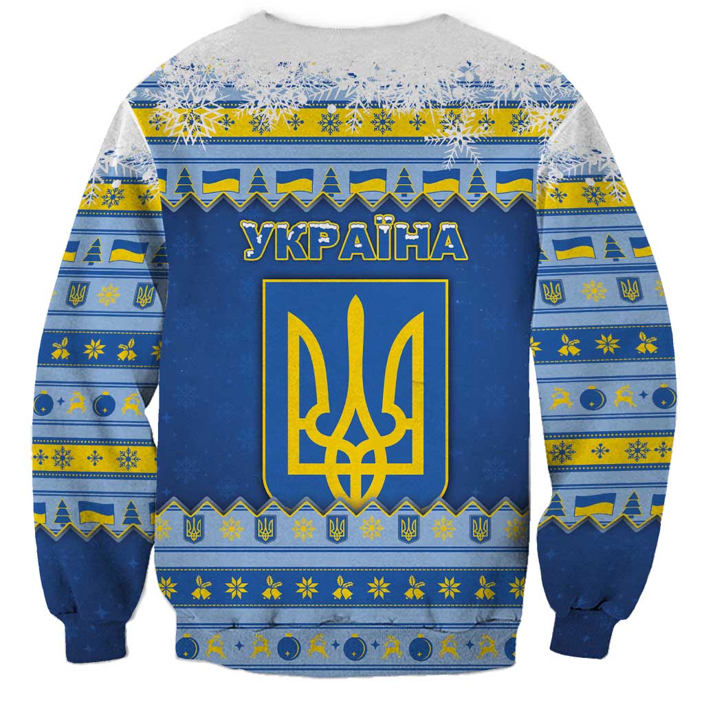 Ukraine Christmas Sweatshirt Ded Moroz And Snegurochka - Wonder Print Shop