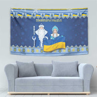 Ukraine Christmas Tapestry Ded Moroz And Snegurochka - Wonder Print Shop