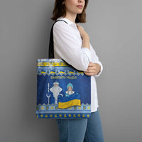 Ukraine Christmas Tote Bag Ded Moroz And Snegurochka - Wonder Print Shop