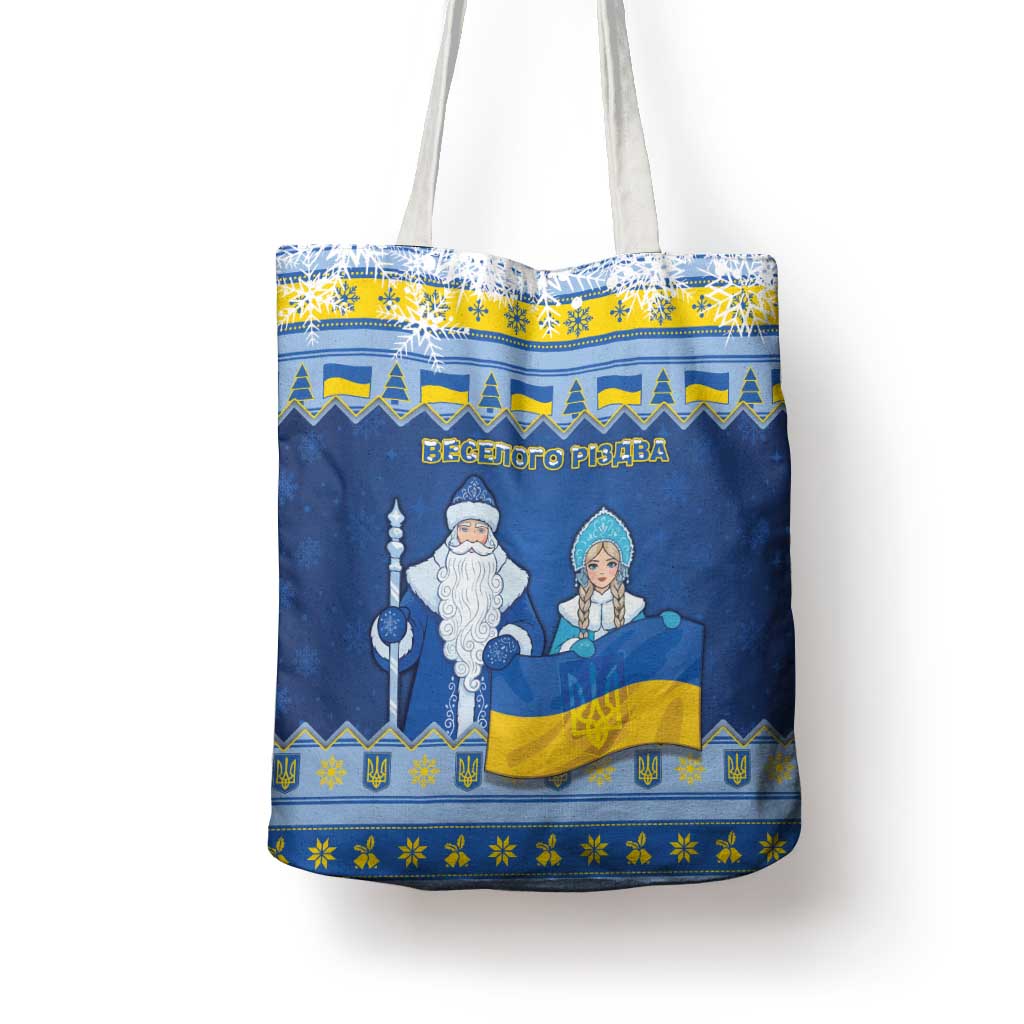 Ukraine Christmas Tote Bag Ded Moroz And Snegurochka - Wonder Print Shop