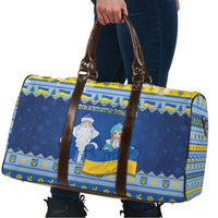 Ukraine Christmas Travel Bag Ded Moroz And Snegurochka - Wonder Print Shop