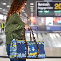 Ukraine Christmas Travel Bag Ded Moroz And Snegurochka - Wonder Print Shop