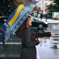 Ukraine Christmas Umbrella Ded Moroz And Snegurochka - Wonder Print Shop