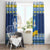 Ukraine Christmas Window Curtain Ded Moroz And Snegurochka - Wonder Print Shop