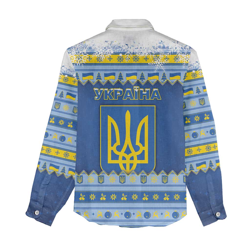 Ukraine Christmas Women Casual Shirt Ded Moroz And Snegurochka - Wonder Print Shop