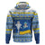 Ukraine Christmas Zip Hoodie Ded Moroz And Snegurochka - Wonder Print Shop