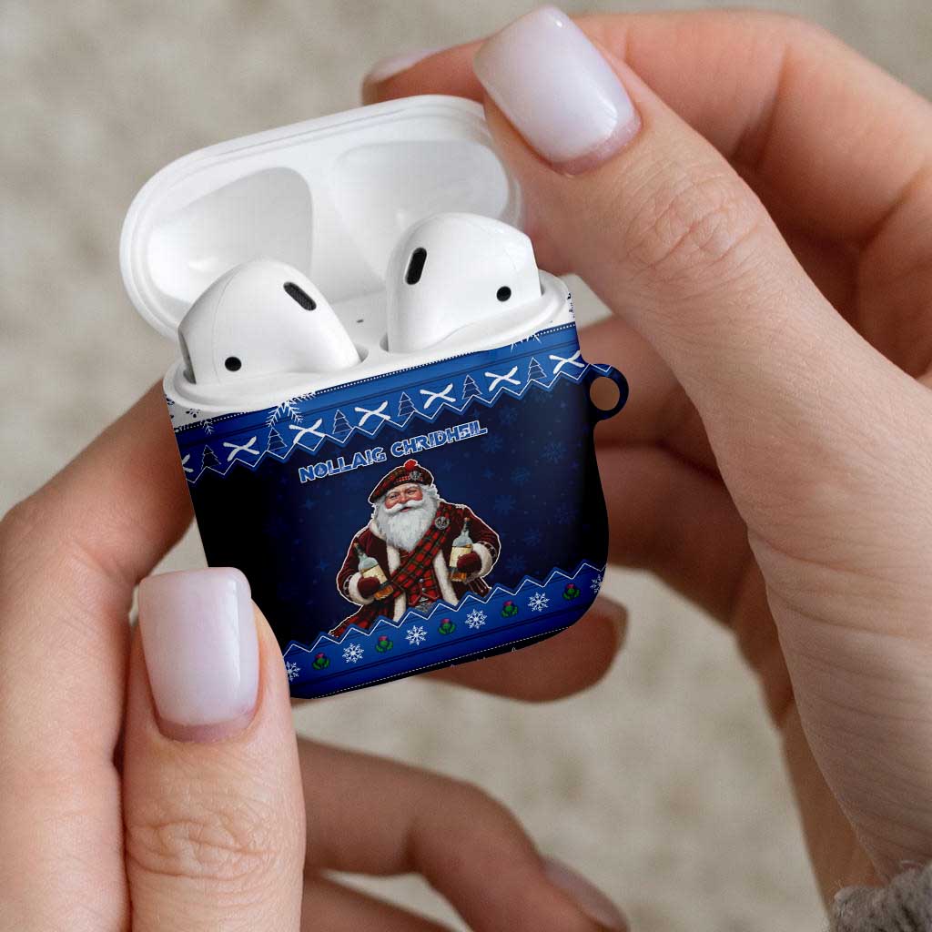 Scotland Christmas AirPods Case Scottish Santa Claus - Wonder Print Shop
