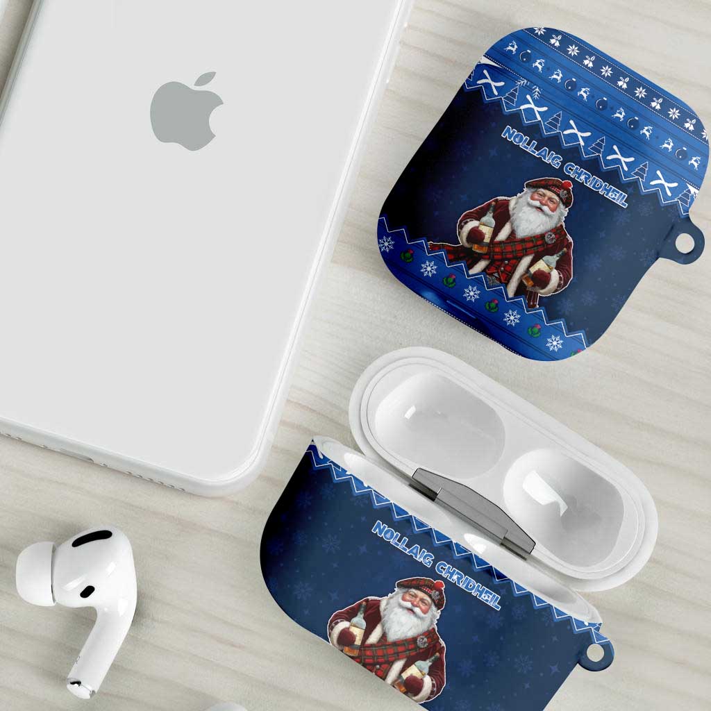 Scotland Christmas AirPods Case Scottish Santa Claus - Wonder Print Shop