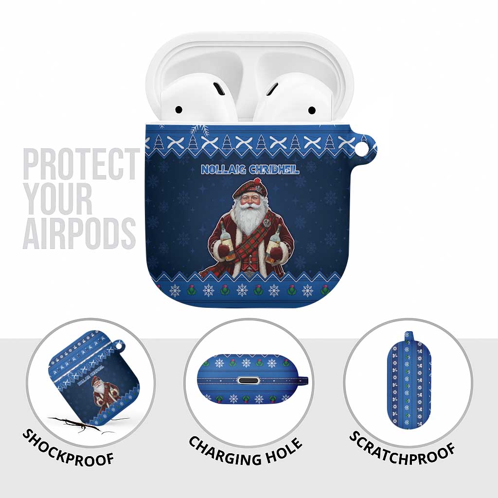Scotland Christmas AirPods Case Scottish Santa Claus - Wonder Print Shop