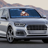 Scotland Christmas Auto Sun Shade Scottish Santa Claus - Wonder Print Shop