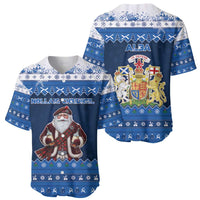 Scotland Christmas Baseball Jersey Scottish Santa Claus - Wonder Print Shop