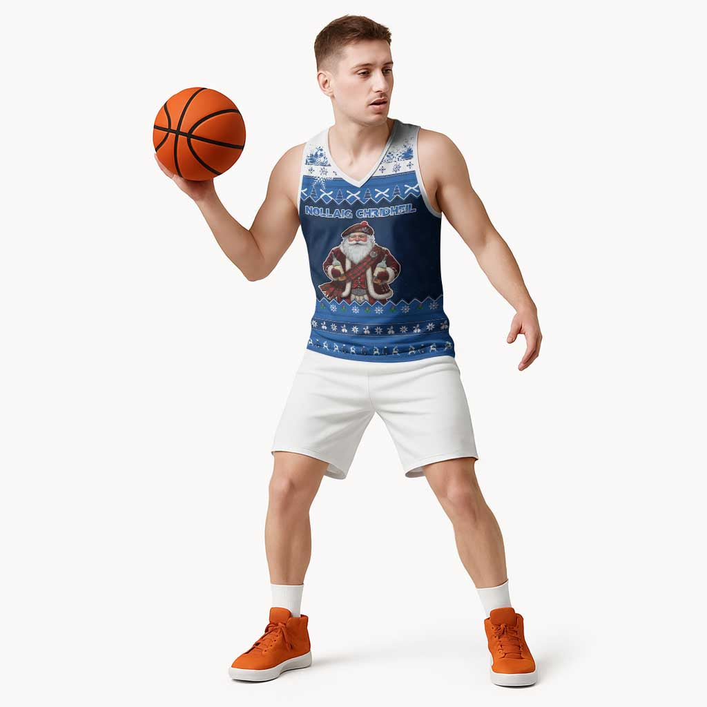 Scotland Christmas Basketball Jersey Scottish Santa Claus - Wonder Print Shop