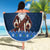 Scotland Christmas Beach Blanket Scottish Santa Claus - Wonder Print Shop