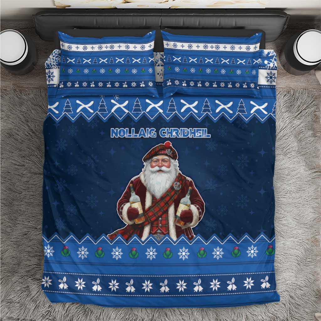 Scotland Christmas Bedding Set Scottish Santa Claus - Wonder Print Shop