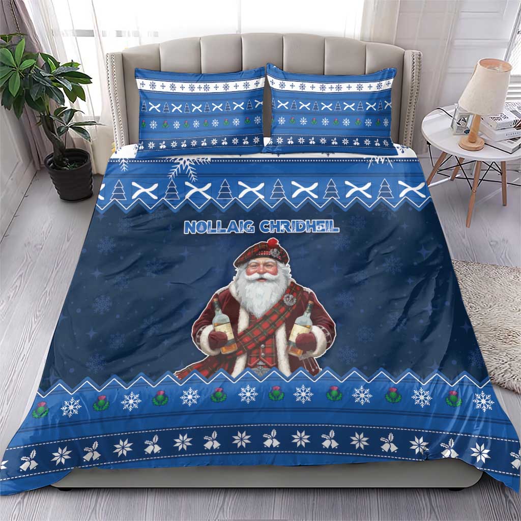 Scotland Christmas Bedding Set Scottish Santa Claus - Wonder Print Shop
