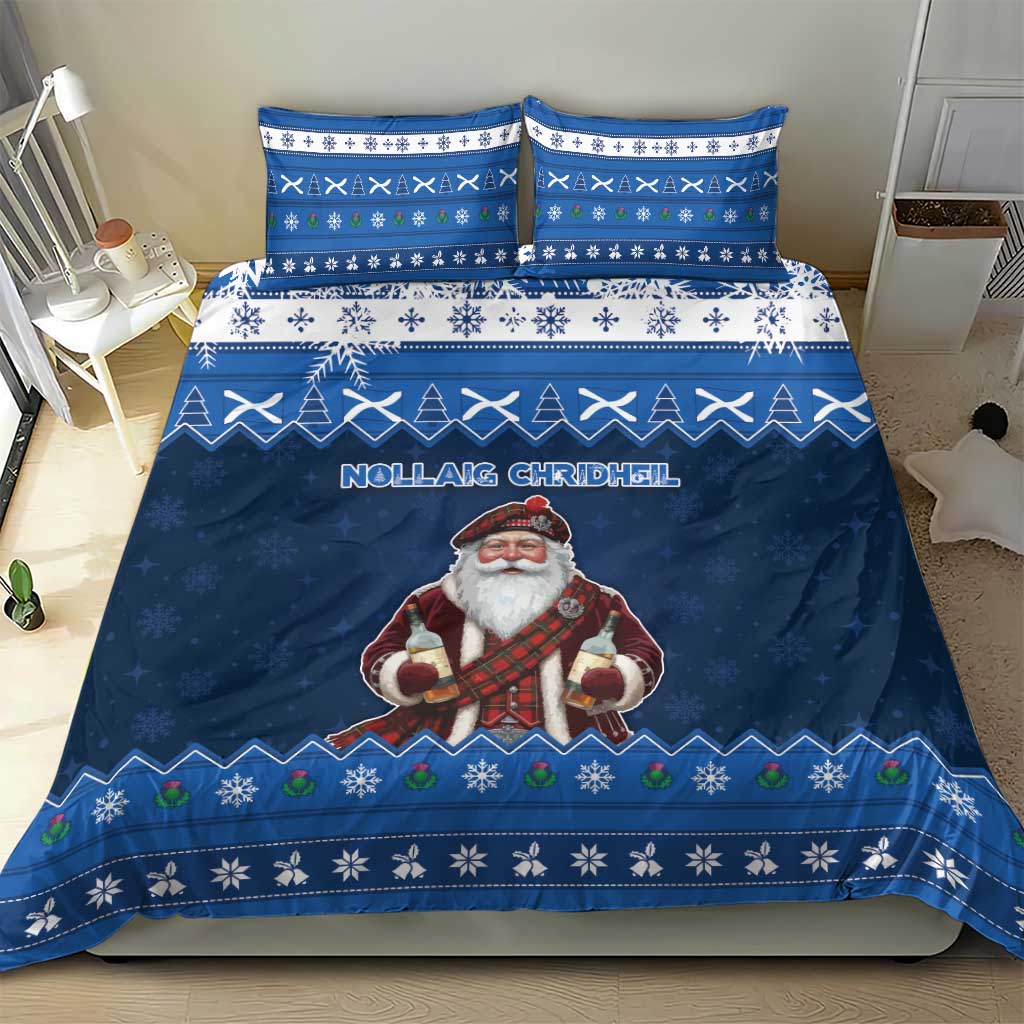 Scotland Christmas Bedding Set Scottish Santa Claus - Wonder Print Shop