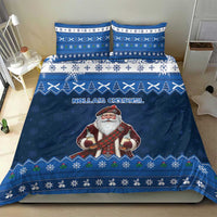 Scotland Christmas Bedding Set Scottish Santa Claus - Wonder Print Shop